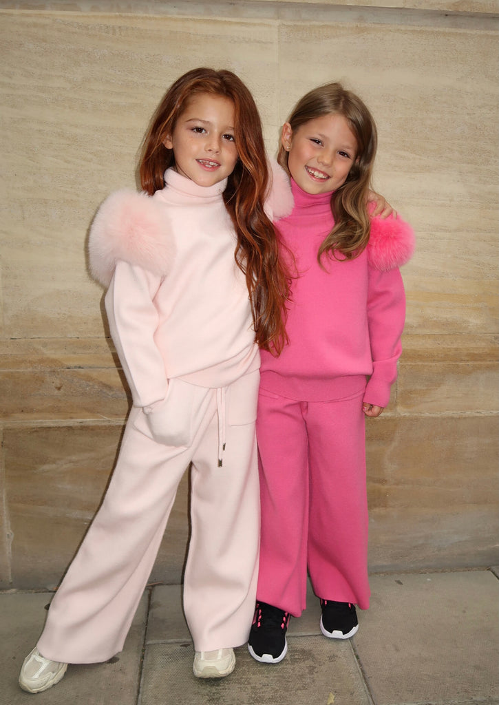 Childrens Luxury Fur Tracksuits