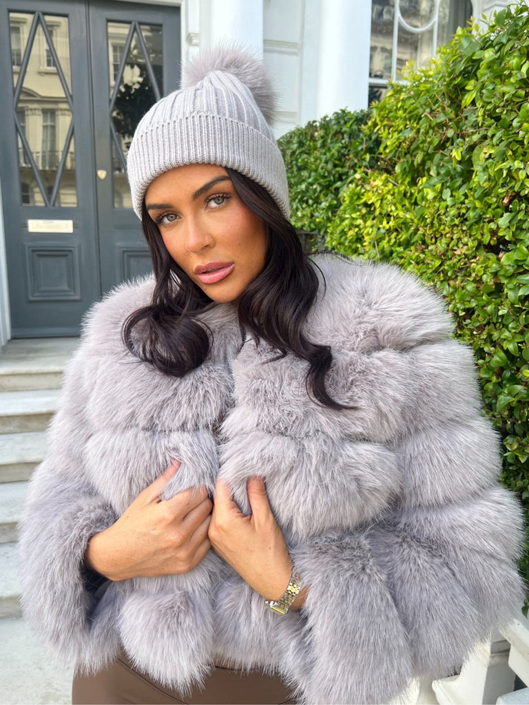 Women's Faux Fur Bobble Hat