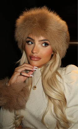 Tan Luxury Fur Headband