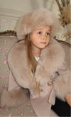 Childrens Latte Luxury Fur Headband