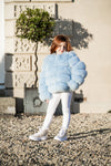 Children's Luxury Fur Coat ~ Baby Blue