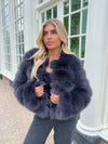 Charcoal Premium Faux Fur Jacket